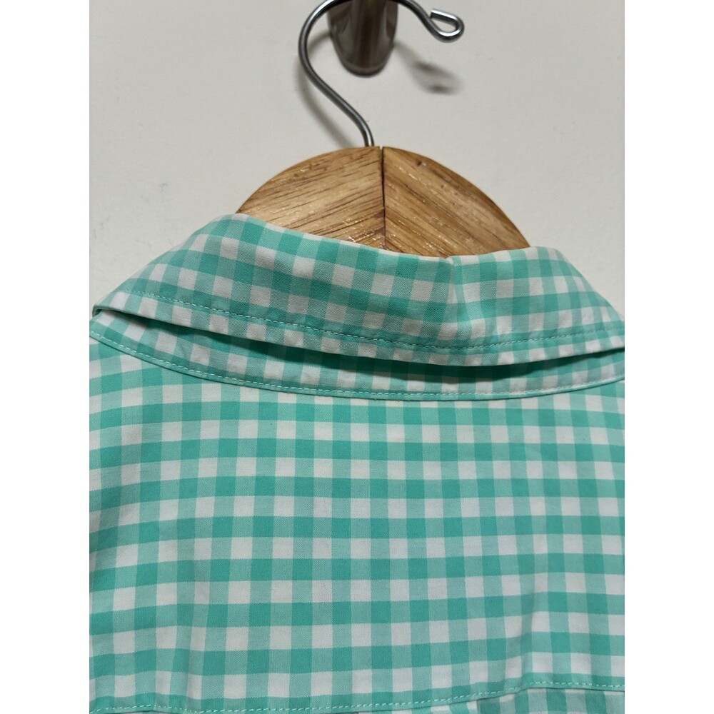 Vineyard Vines Men’s Turquoise Plaid Long Sleeve Classic Fit Tucker Size Medium - Picture 12 of 12